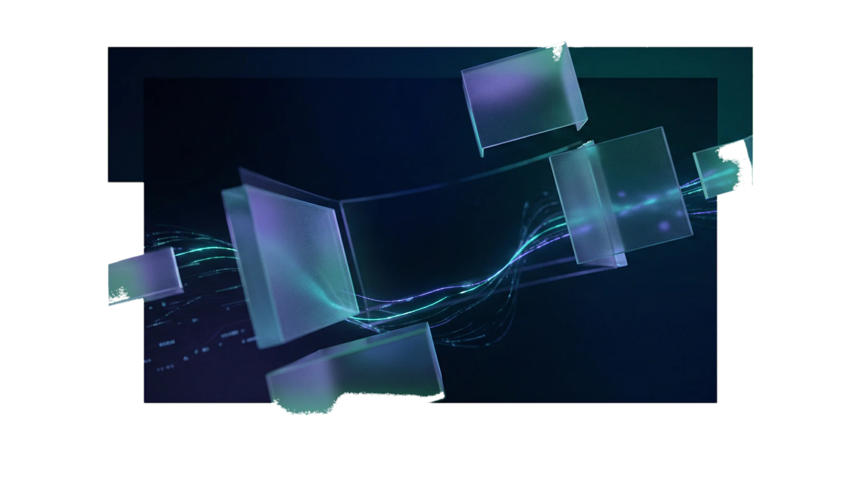 Fondo tecnológico abstracto azul oscuro con redes digitales representando conectividad global