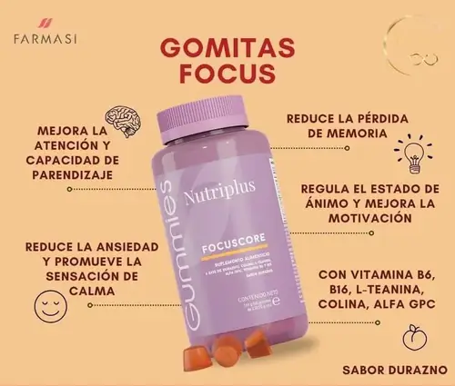 Gomitas Focus - Mejora atención y memoria
